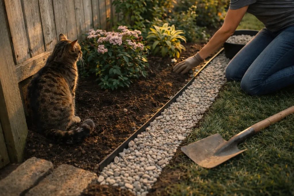 Hoe houd je katten uit je tuin