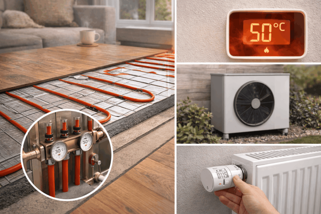 Lage temperatuur verwarming