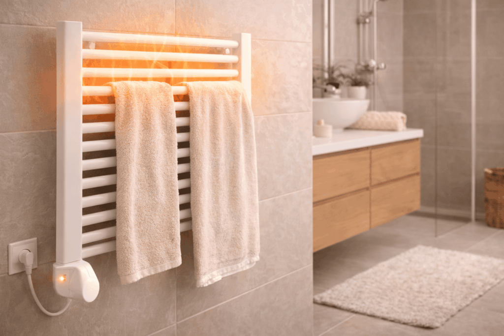 Badkamerspiegel met verlichting en verwarming