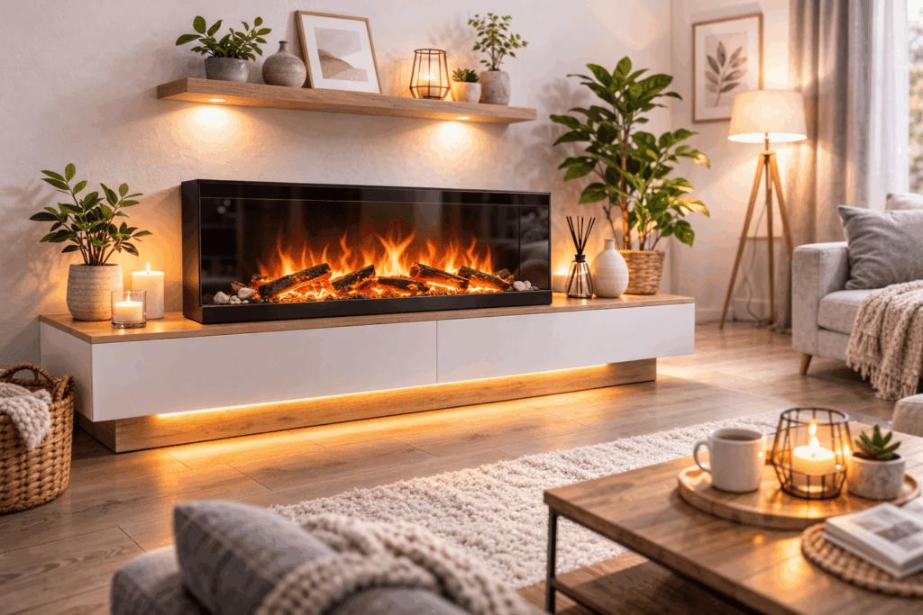 Sfeerhaard zonder verwarming