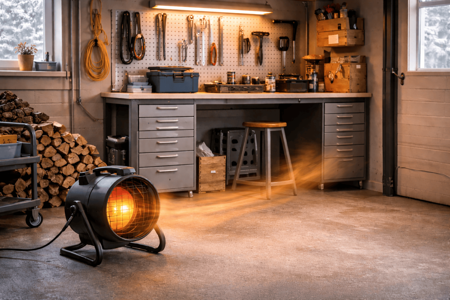 Garage, schuur & werkplaats verwarming