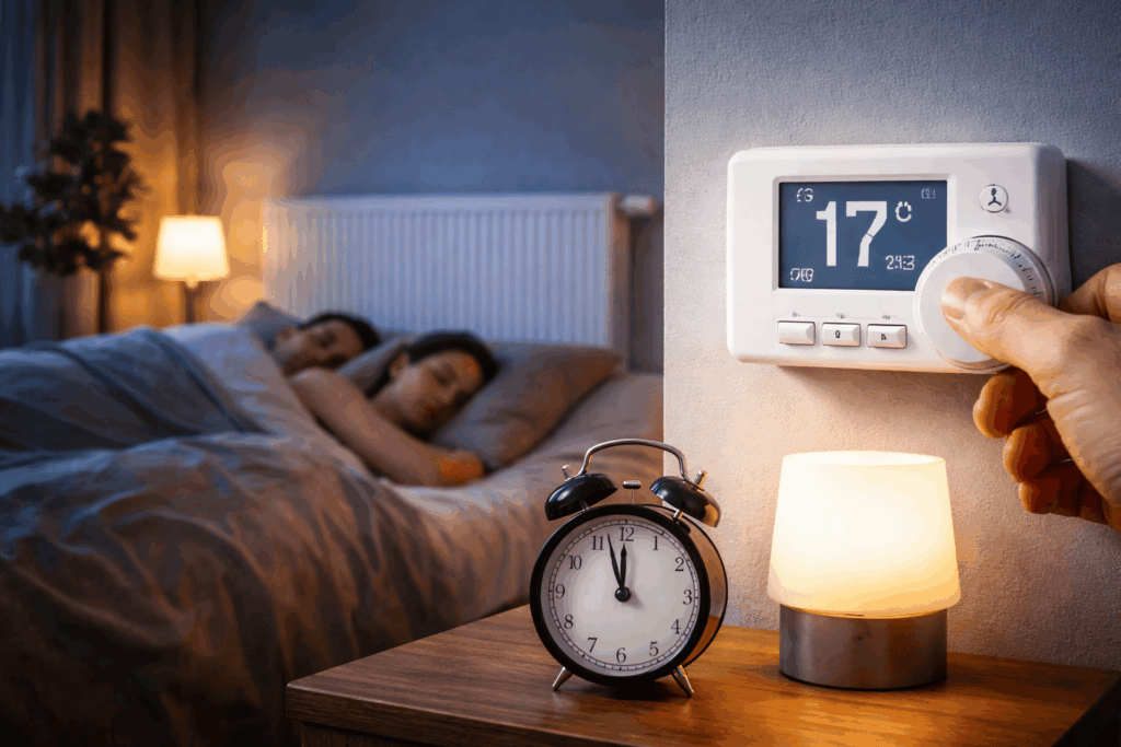 Verwarming s nachts lager zetten of niet