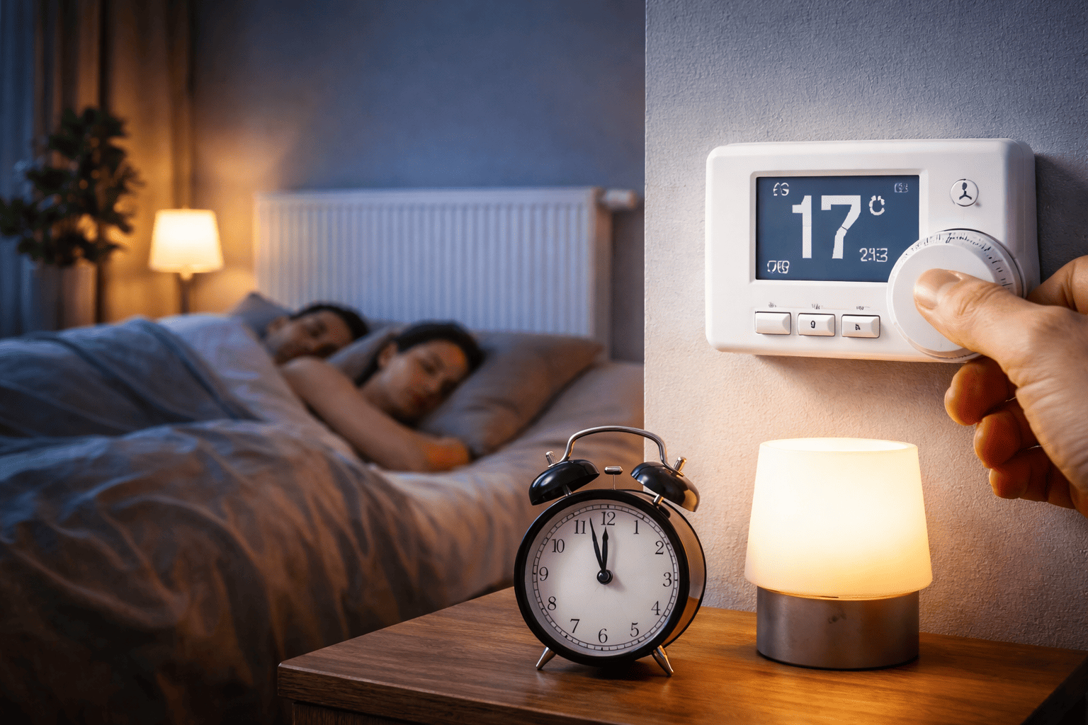 Verwarming s nachts lager zetten of niet